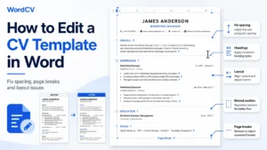 Editing a CV template in Microsoft Word without breaking the layout